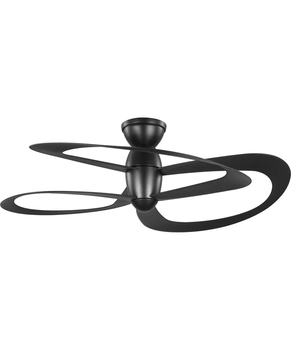 Willacy 3-Blade 48-Inch DC Motor Contemporary Ceiling Fan Black
