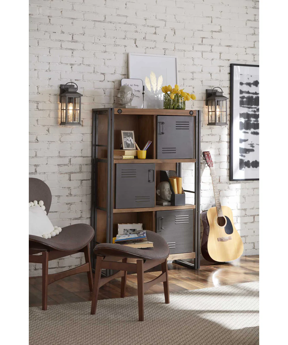 Williamston 1-Light Clear Glass Transitional Style Small Outdoor Wall Lantern Antique Pewter - Image 4