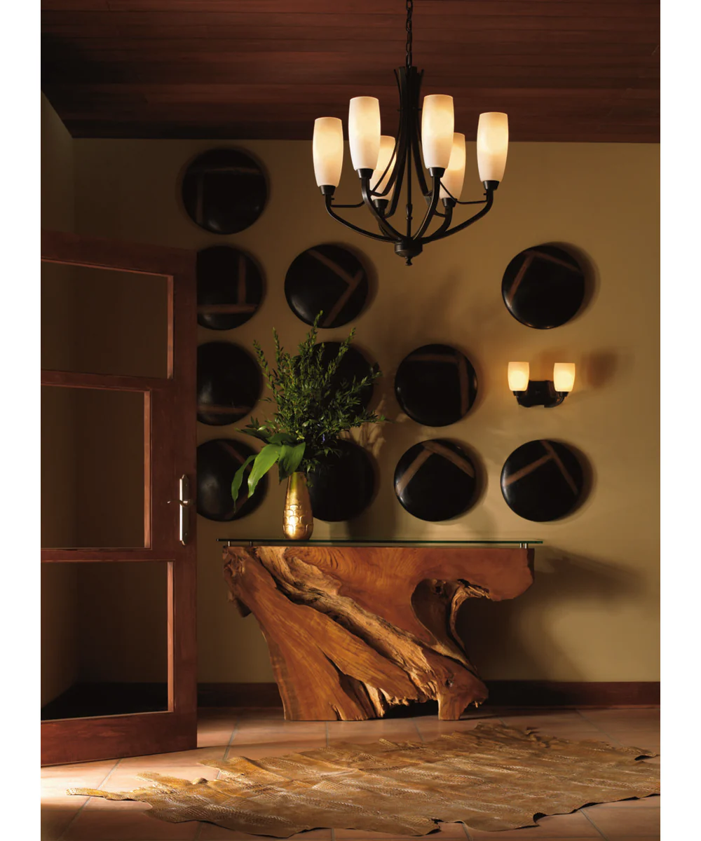 Wisten 2-Light Etched Glass Modern Bath Vanity Light Antique Bronze - Image 3