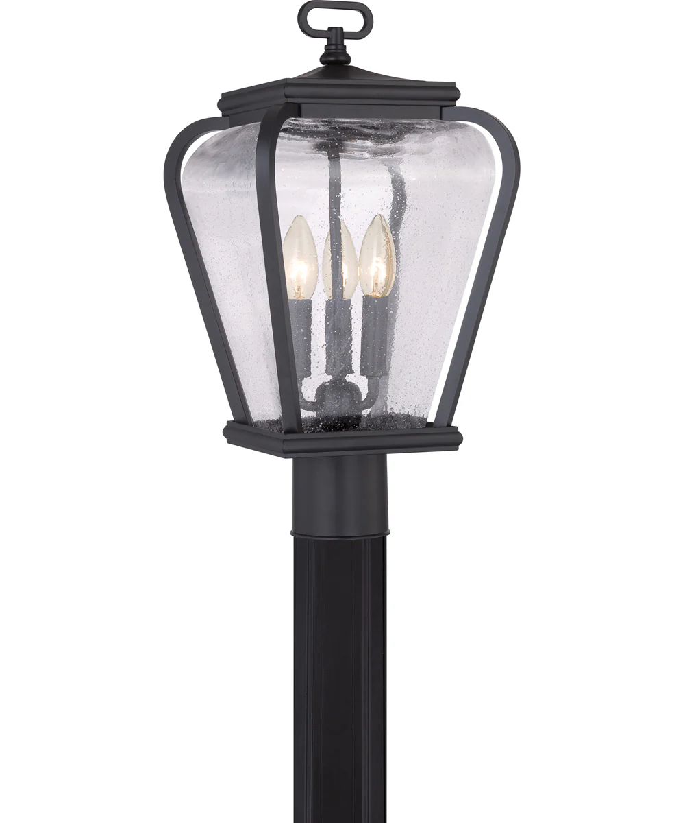 Province Large 3-light Outdoor Post Light Mystic Black - Image 2