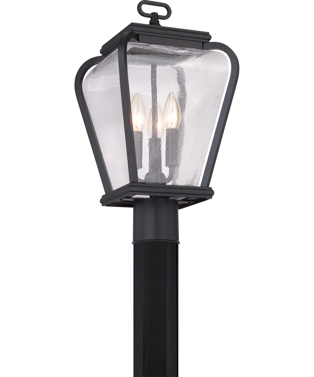 Province Large 3-light Outdoor Post Light Mystic Black - Image 4