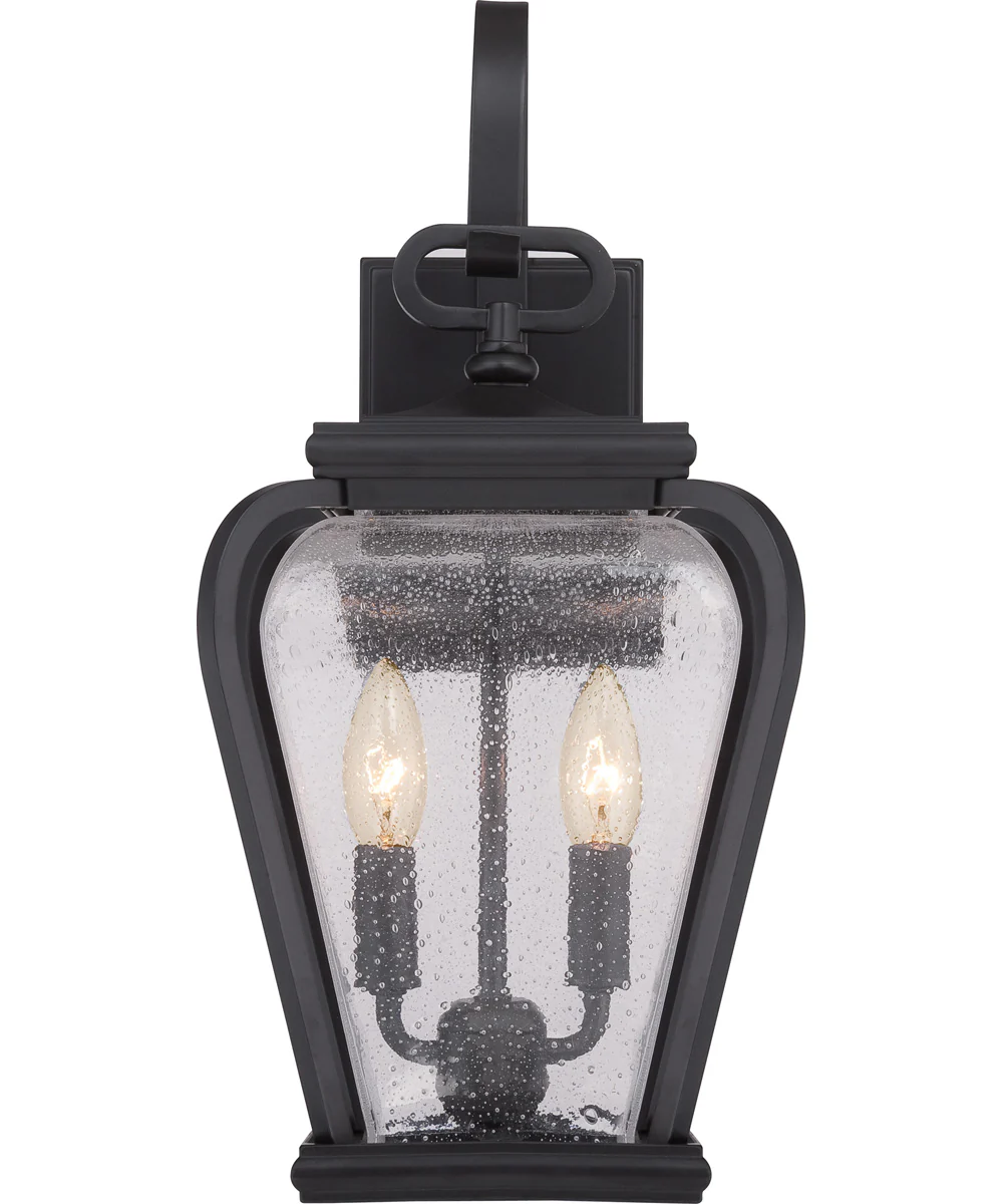 Province Medium 2-light Outdoor Wall Light Mystic Black - Image 4