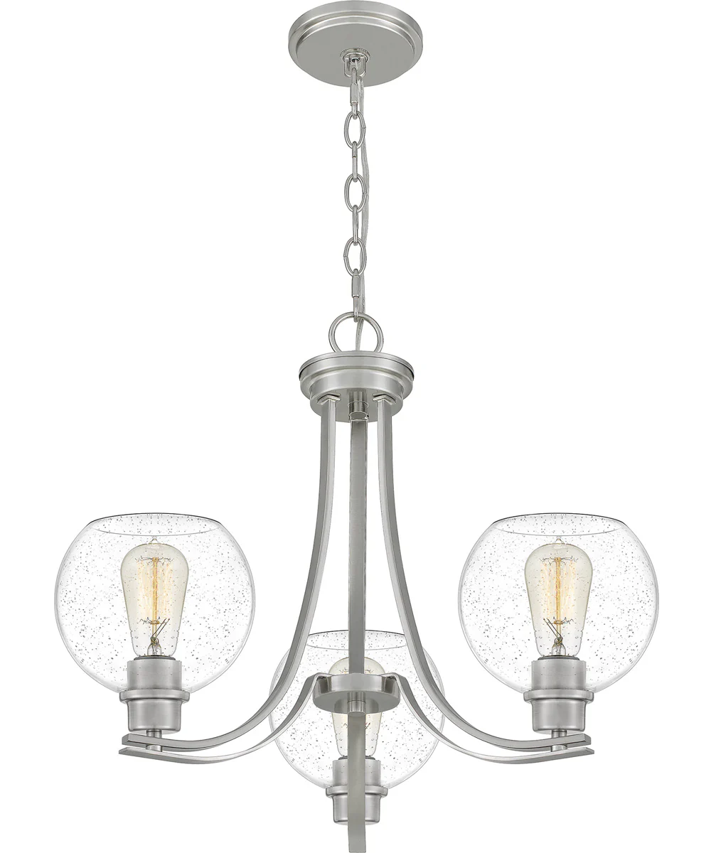 Pruitt 3-light Chandelier Brushed Nickel - Image 5