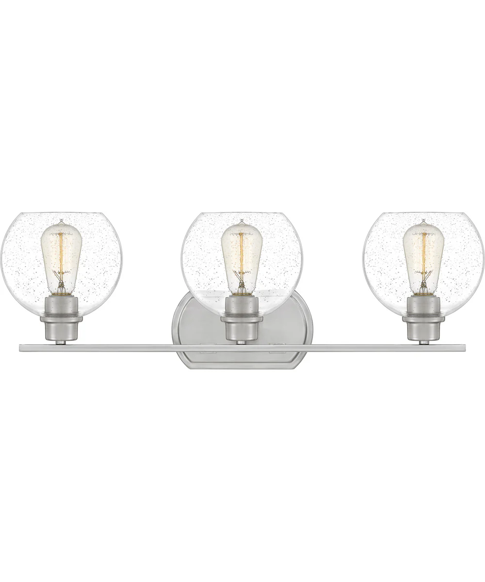 Pruitt Large 3-light Bath Light Brushed Nickel