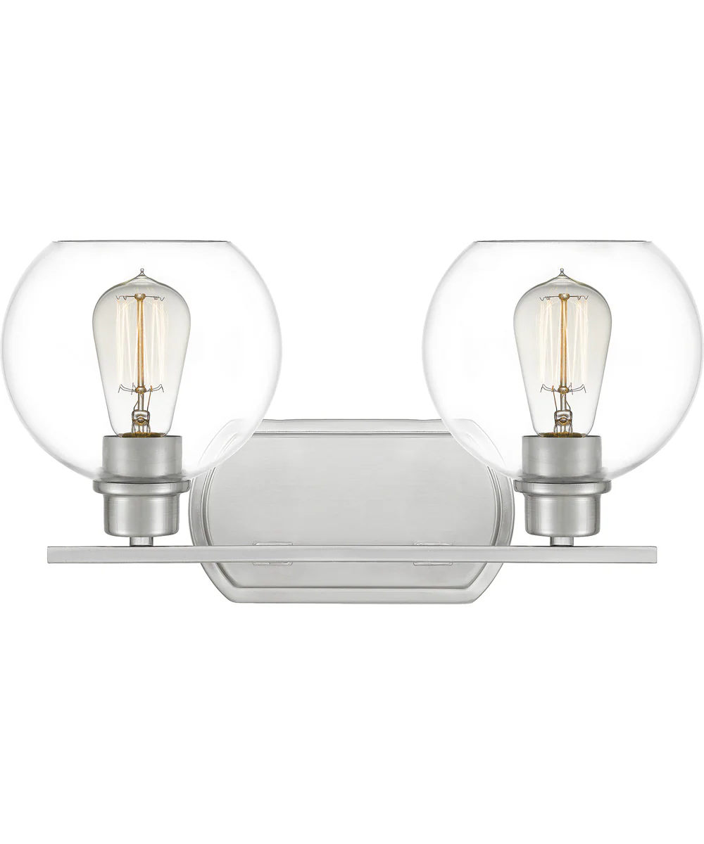 Pruitt Medium 2-light Bath Light Brushed Nickel - Image 2