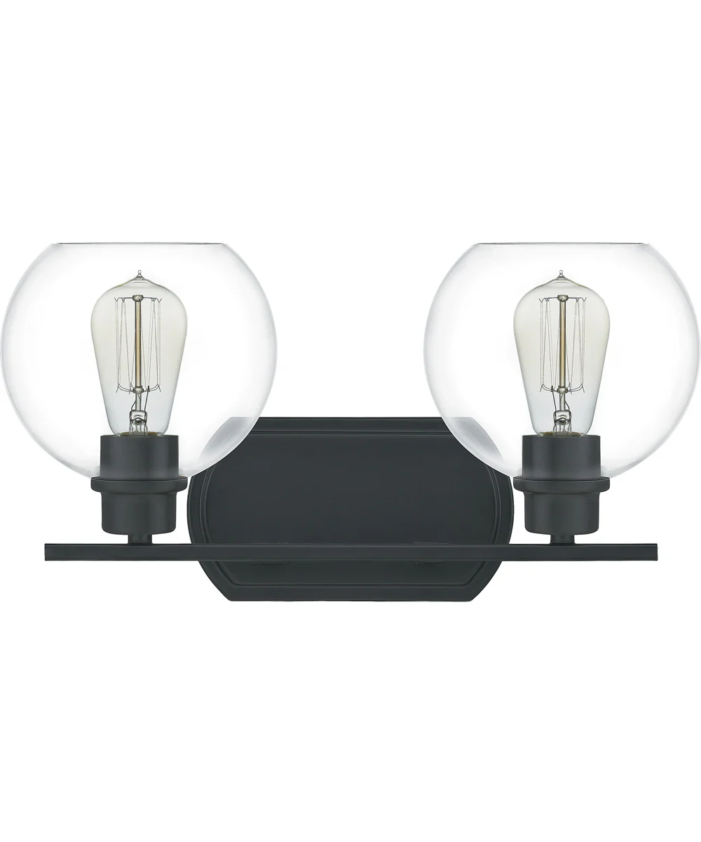 Pruitt Medium 2-light Bath Light Matte Black - Image 3