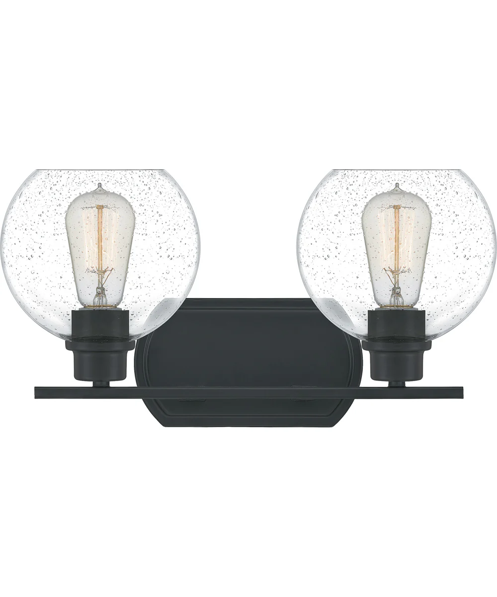 Pruitt Medium 2-light Bath Light Matte Black