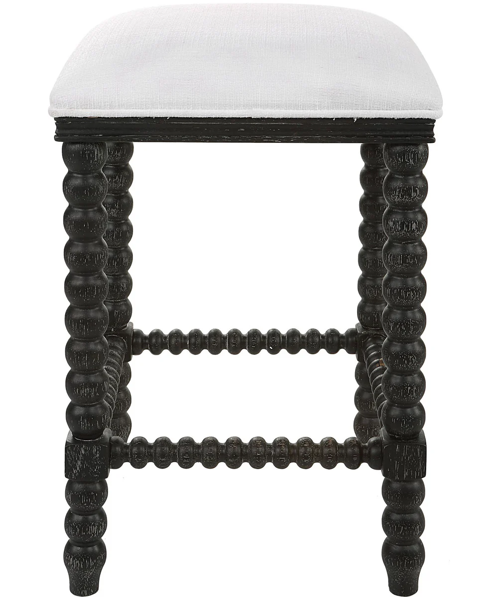 Pryce Black Backless Counter Stool - Image 4