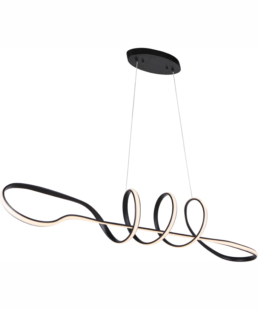 Pulse 1-Light Pendant Flat Black - Image 2