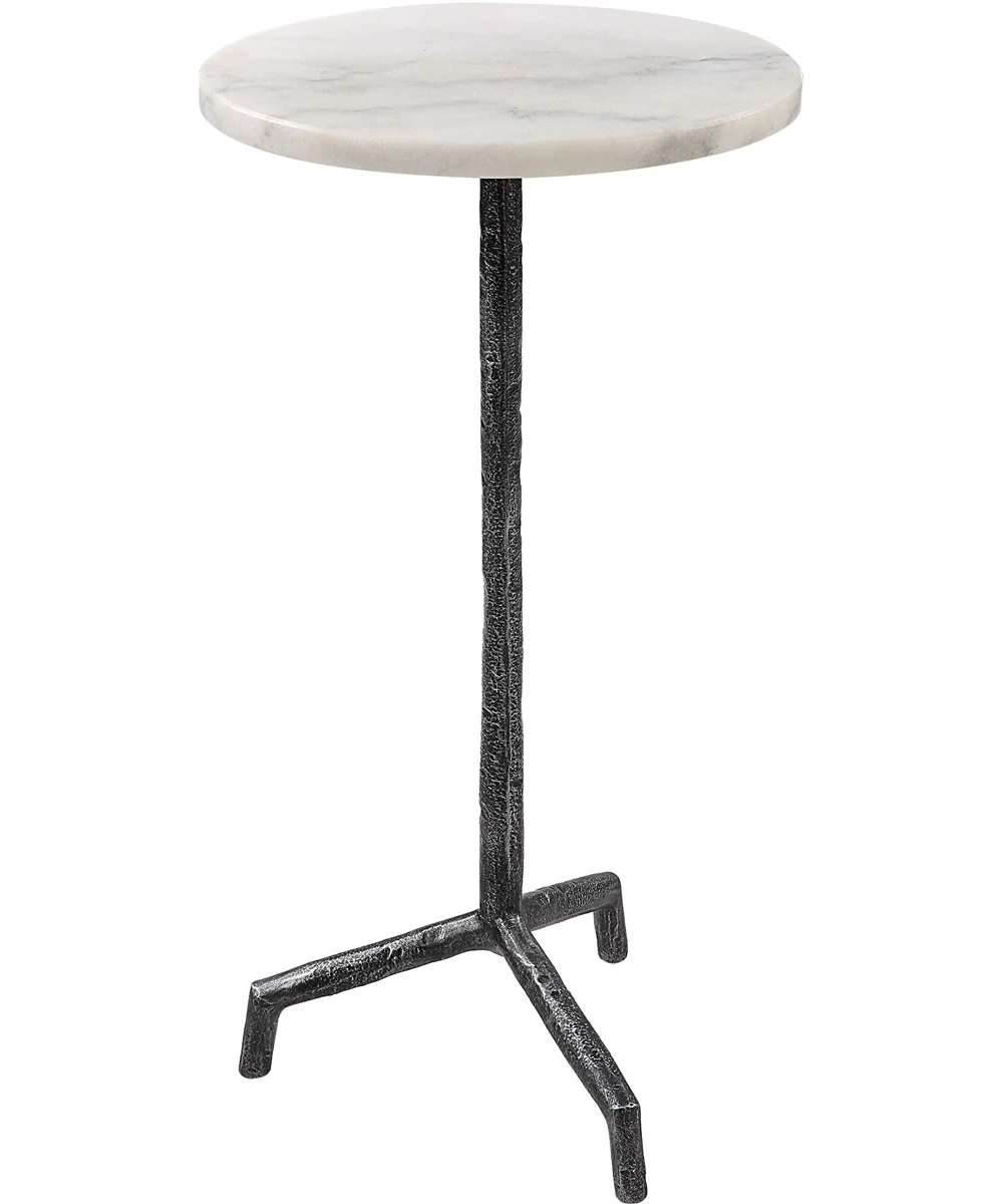 Puritan White Marble Drink Table - Image 3