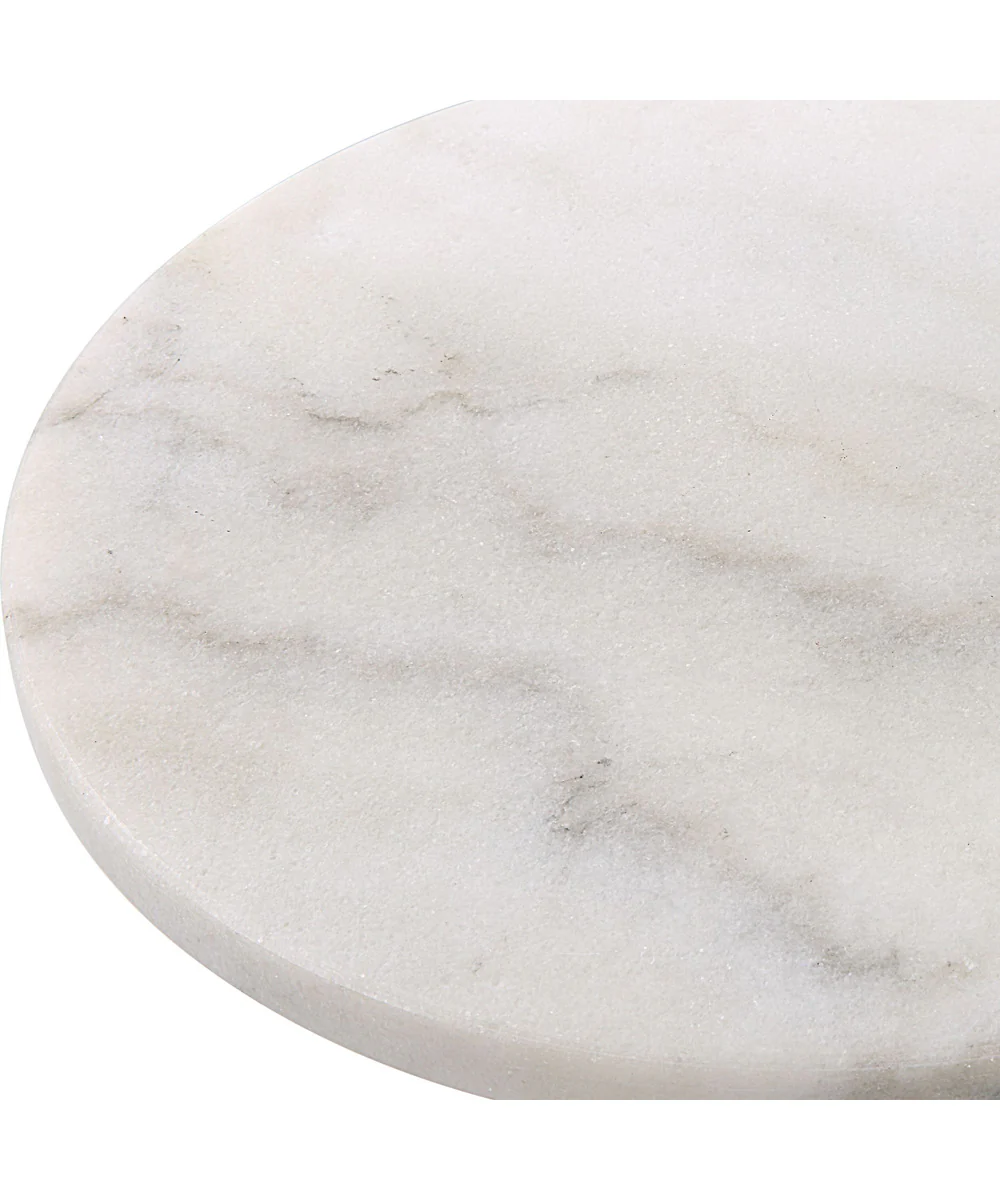 Puritan White Marble Drink Table - Image 4