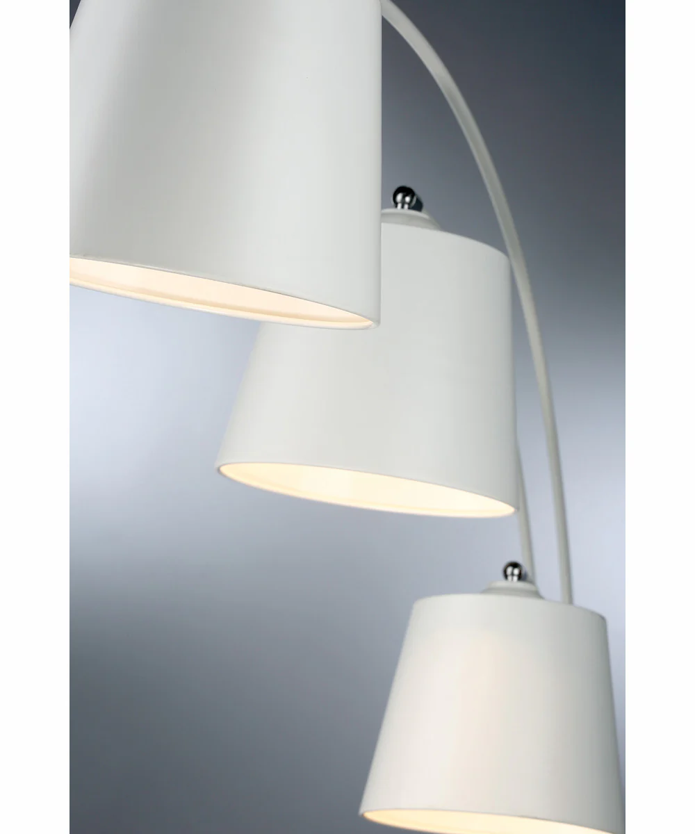 Quana 3-Light 3-Light Arch Lamp White - Image 2