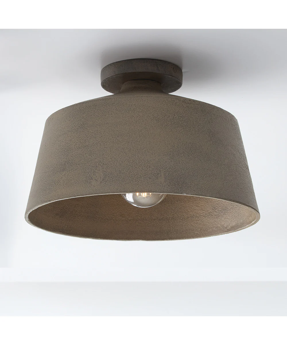 Quarry 1-Light Semi-Flush Clay - Image 2