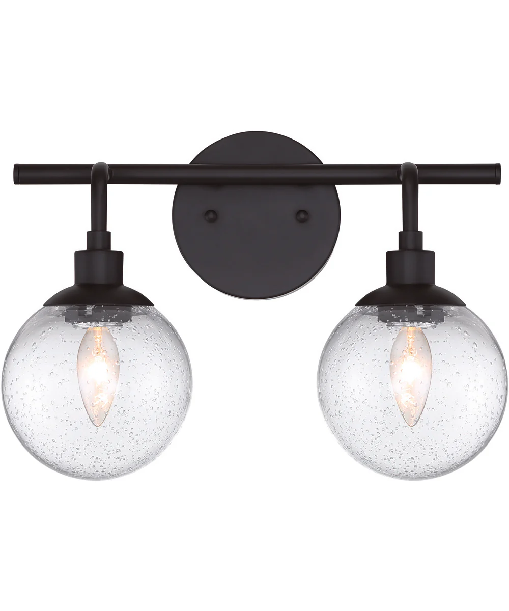 Que 2-Light Vanity Flat Black - Image 3