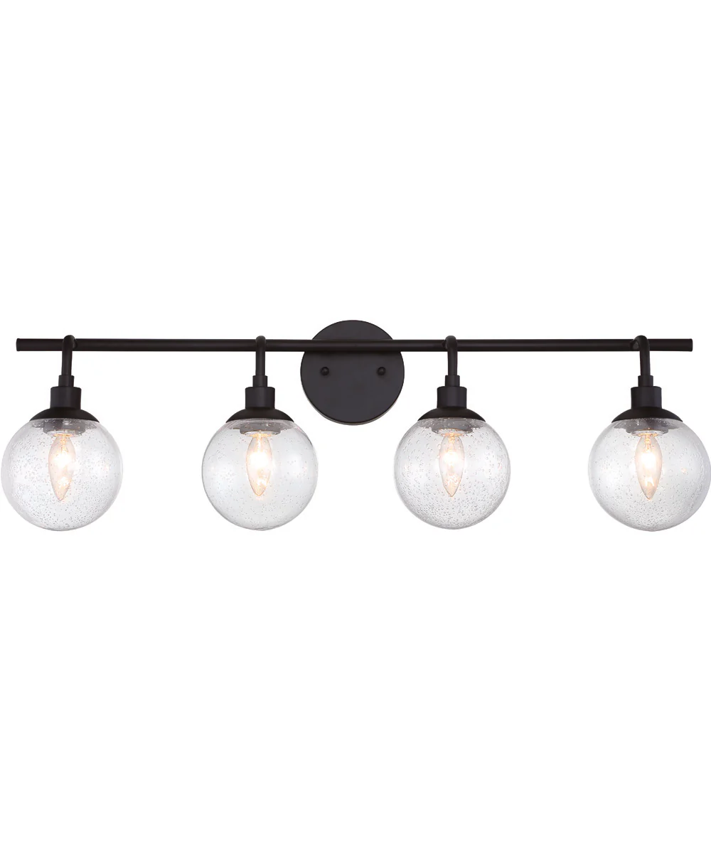 Que 4-Light Vanity Flat Black - Image 3