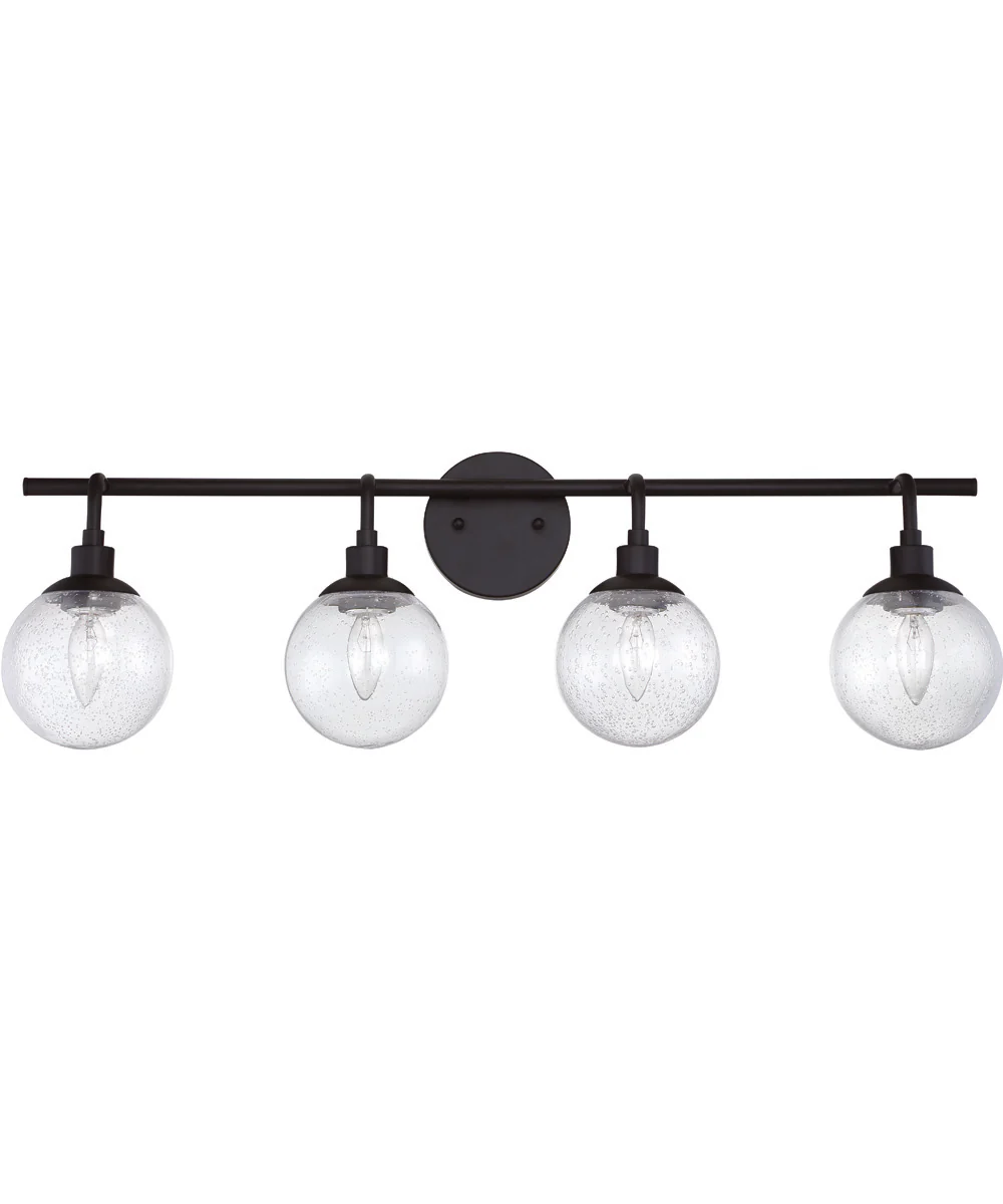 Que 4-Light Vanity Flat Black - Image 4