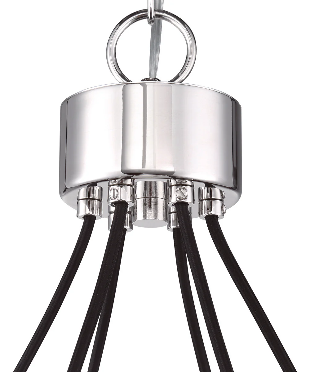Que 6-Light Chandelier Chrome - Image 7