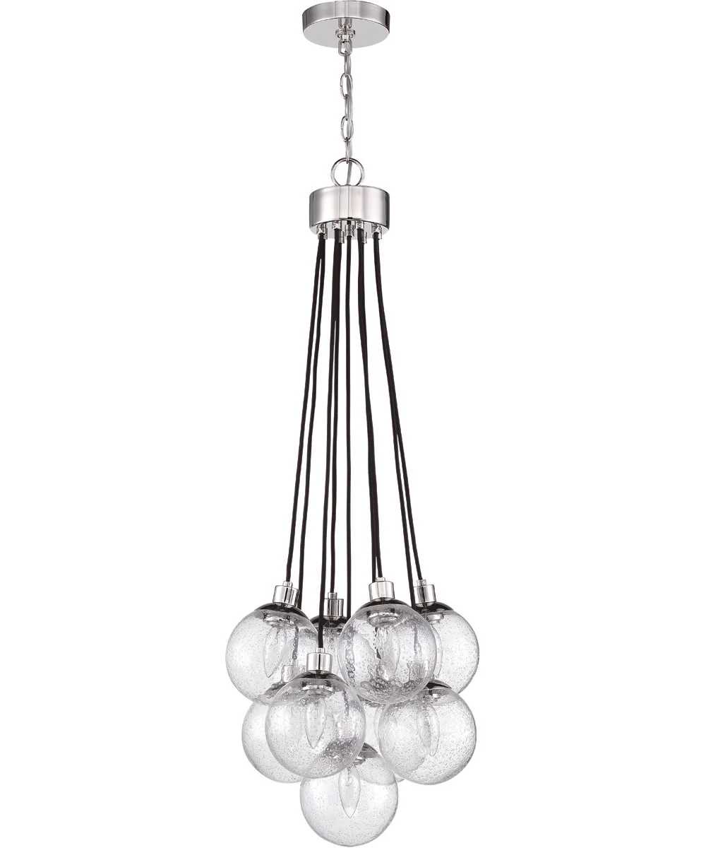 Que 9-Light Pendant Chrome - Image 2