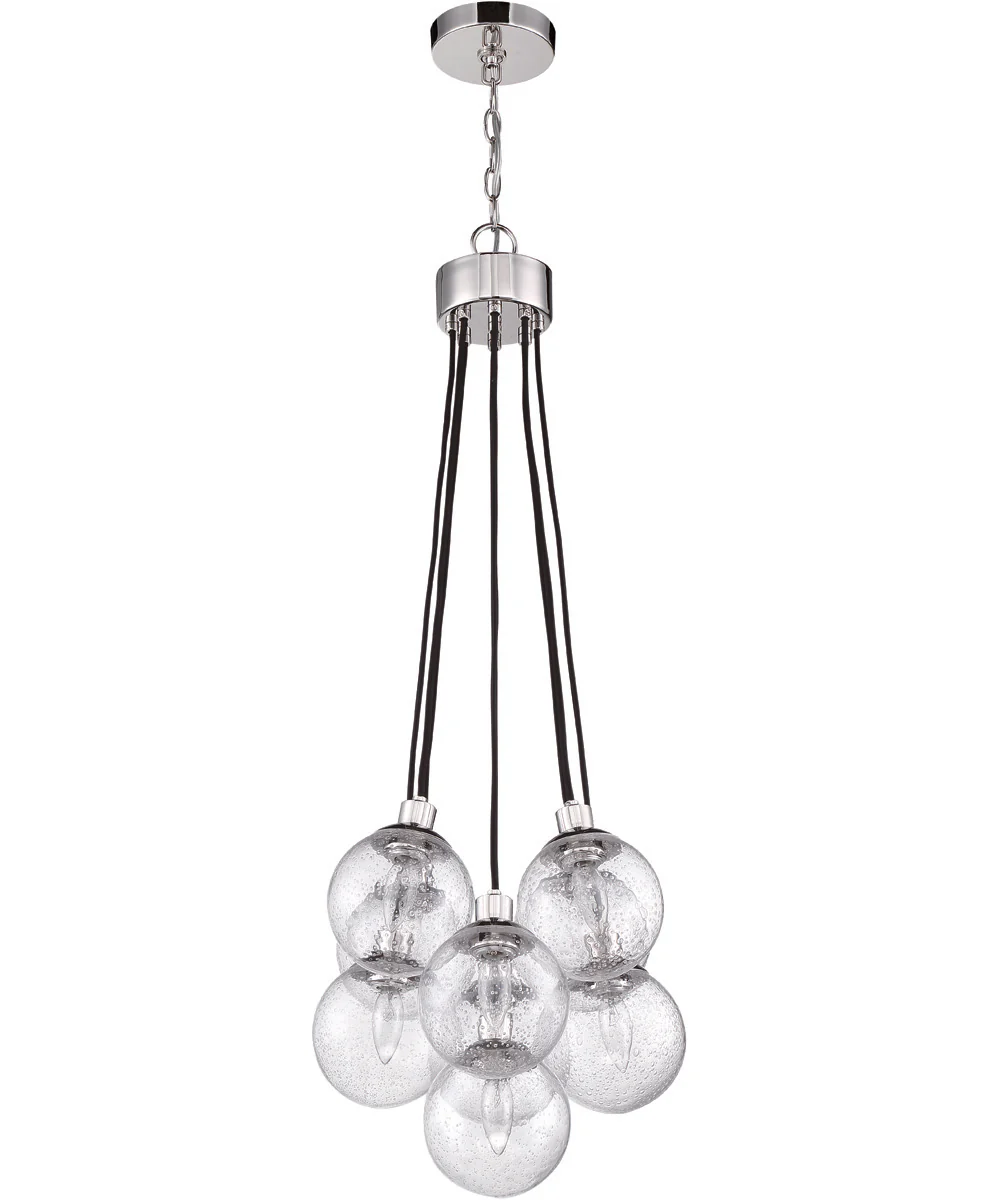 Que 9-Light Pendant Chrome - Image 4