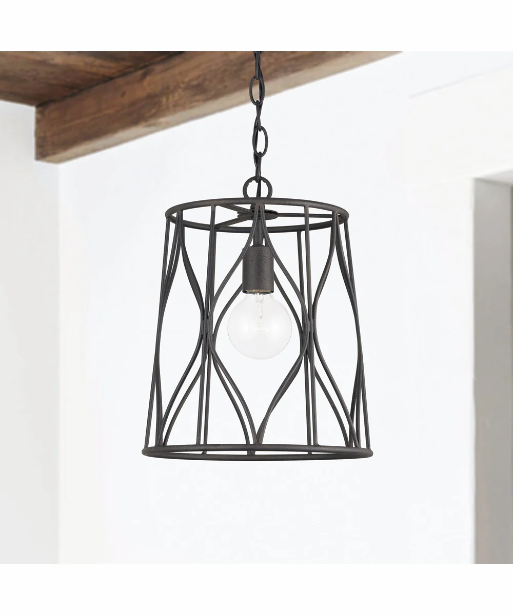 Quill 1-Light Pendant Rustic Iron - Image 2