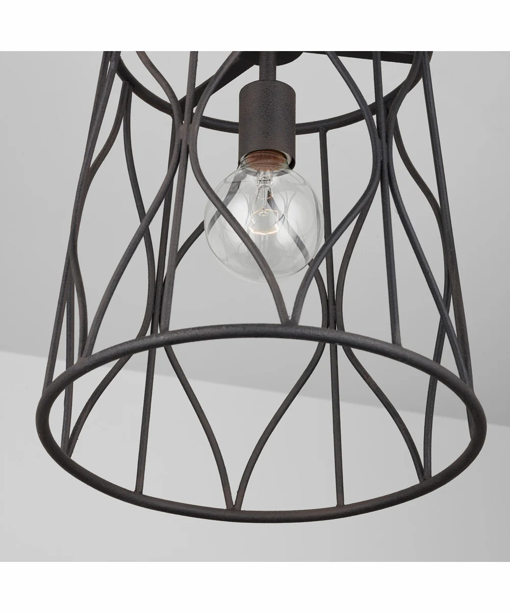 Quill 1-Light Pendant Rustic Iron - Image 3
