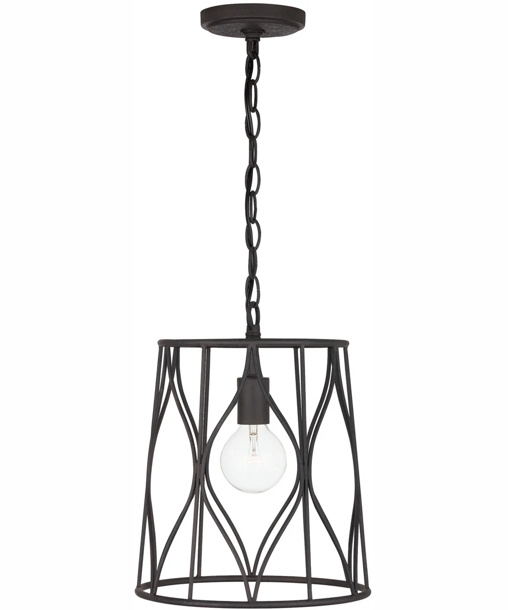 Quill 1-Light Pendant Rustic Iron - Image 4