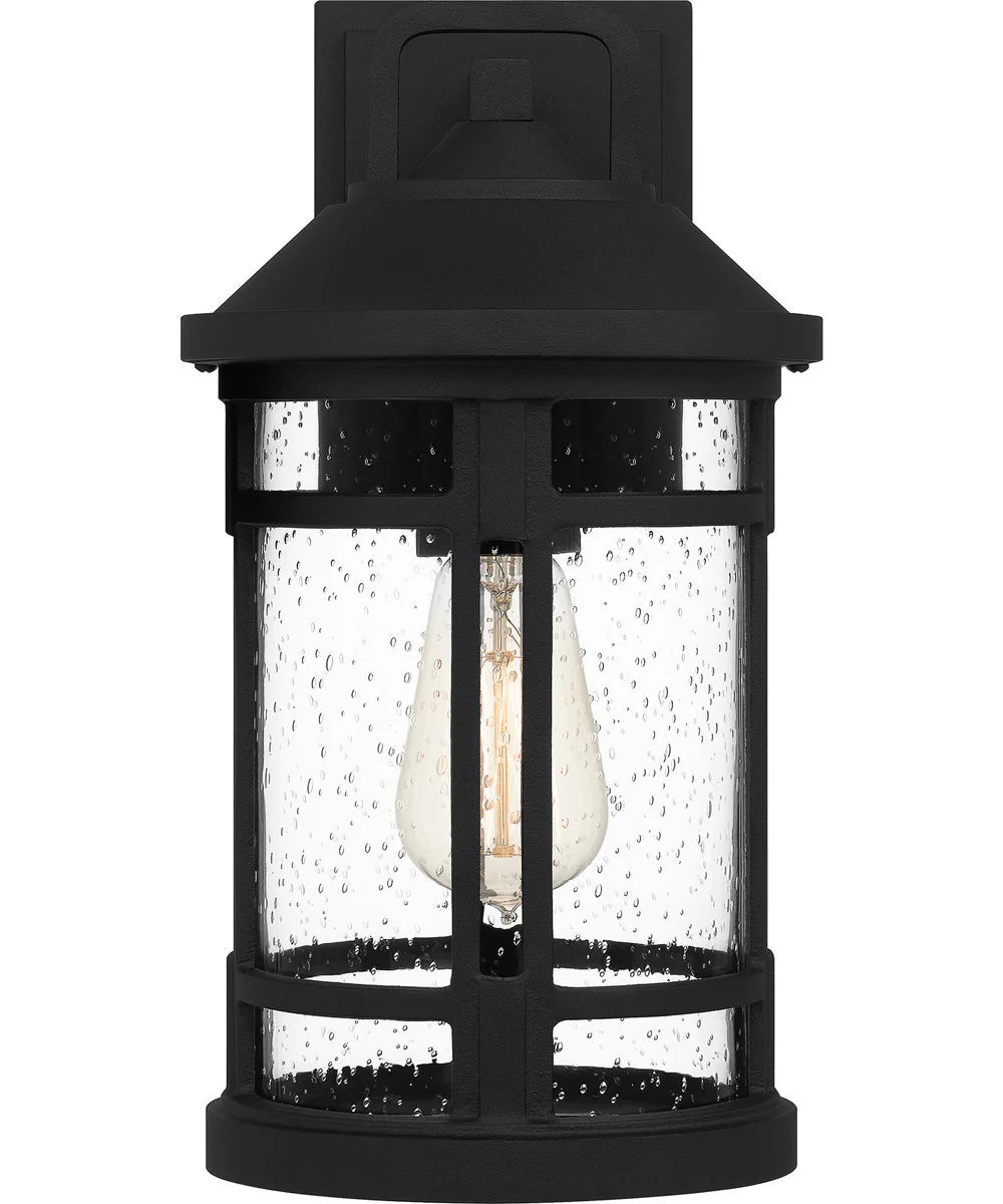 Quincy Medium 1-light Outdoor Wall Light  Coastal Armour Aluminum Earth Black - Image 4