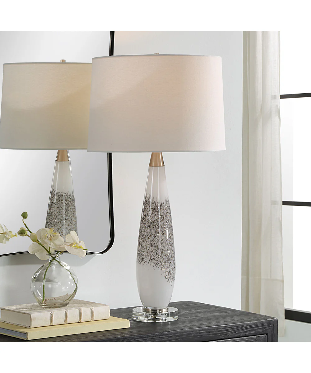 Quinn White & Silver Table Lamp - Image 2