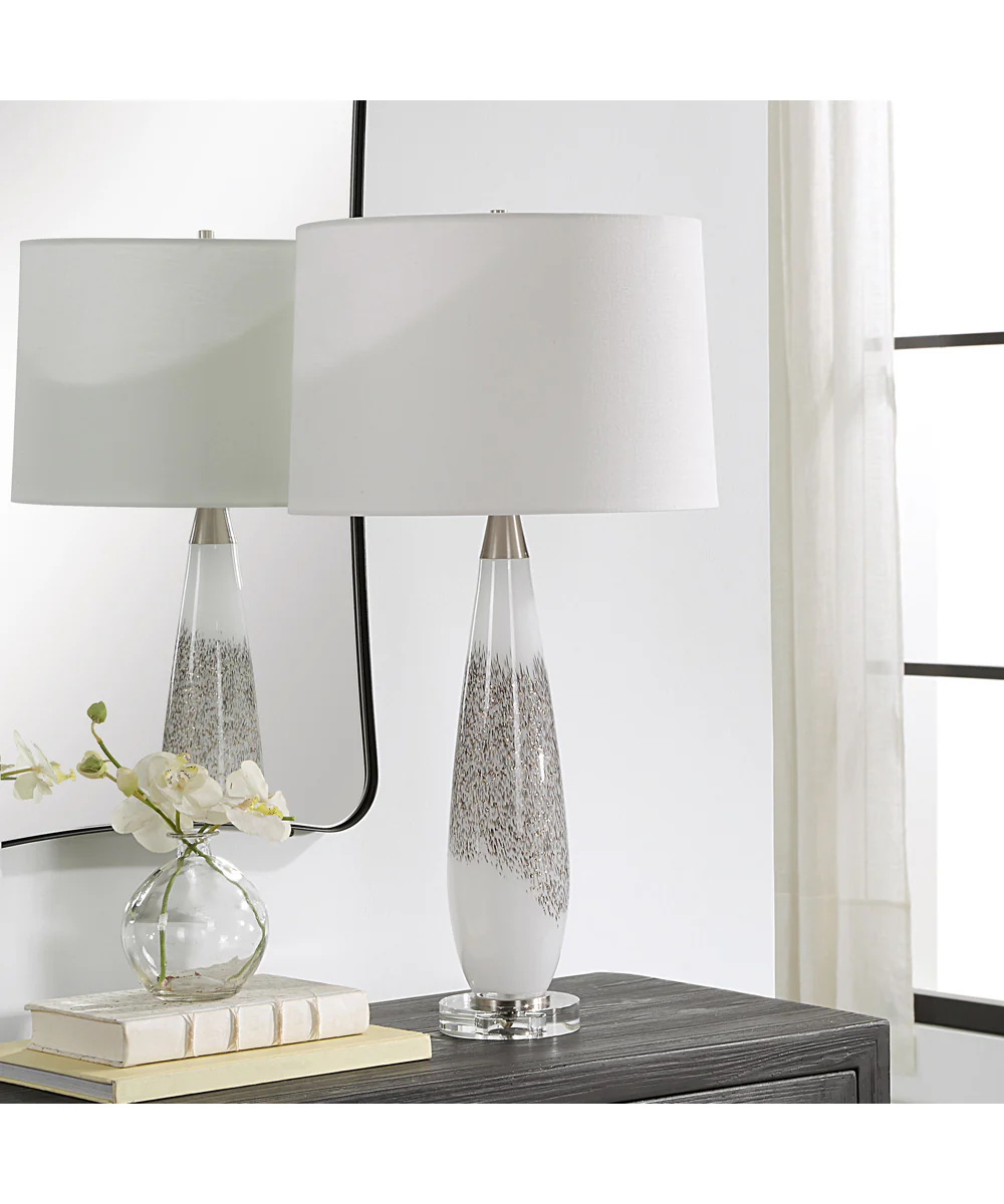 Quinn White & Silver Table Lamp - Image 3