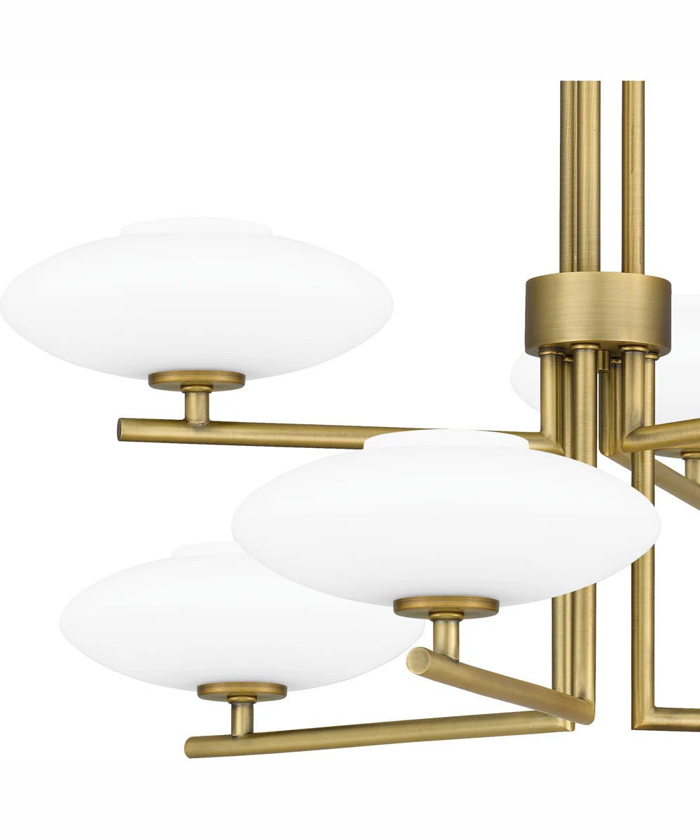 Quoizel Chandelier 6-light Chandelier Aged Brass - Image 6