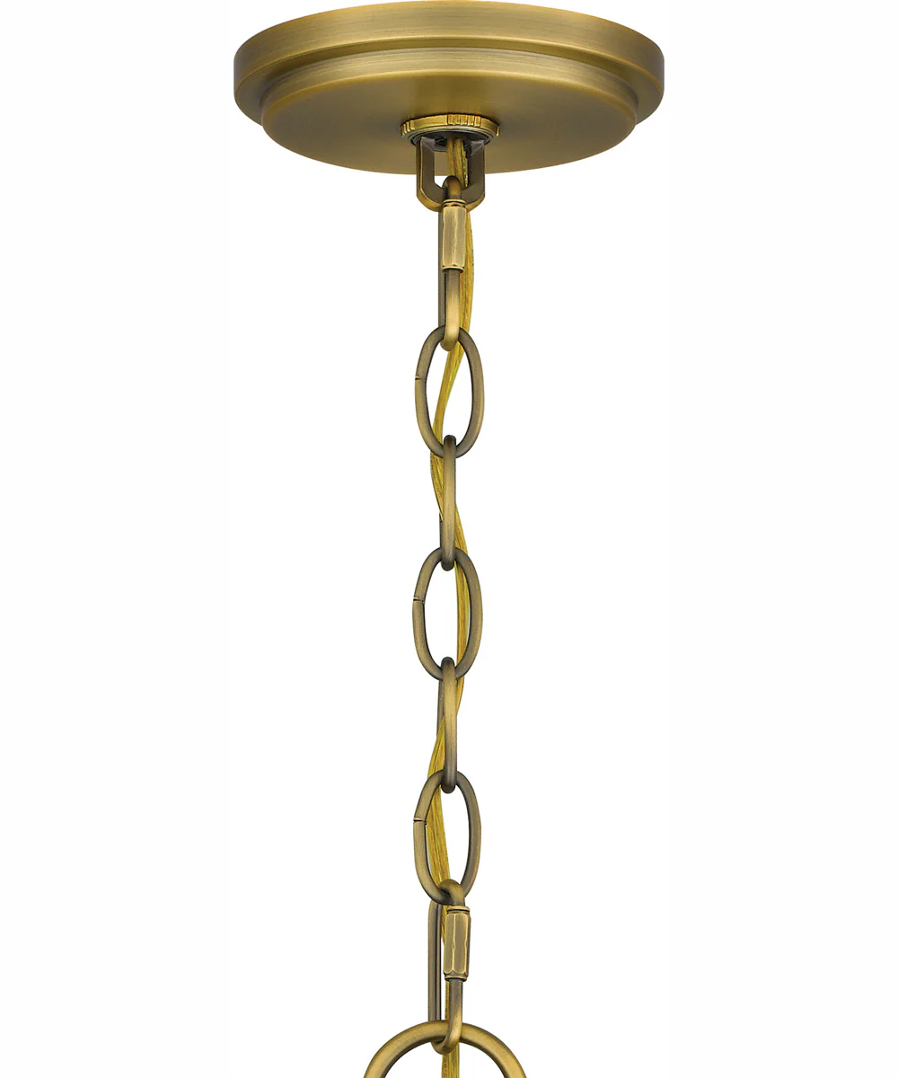 Quoizel Chandelier 6-light Chandelier Aged Brass - Image 7