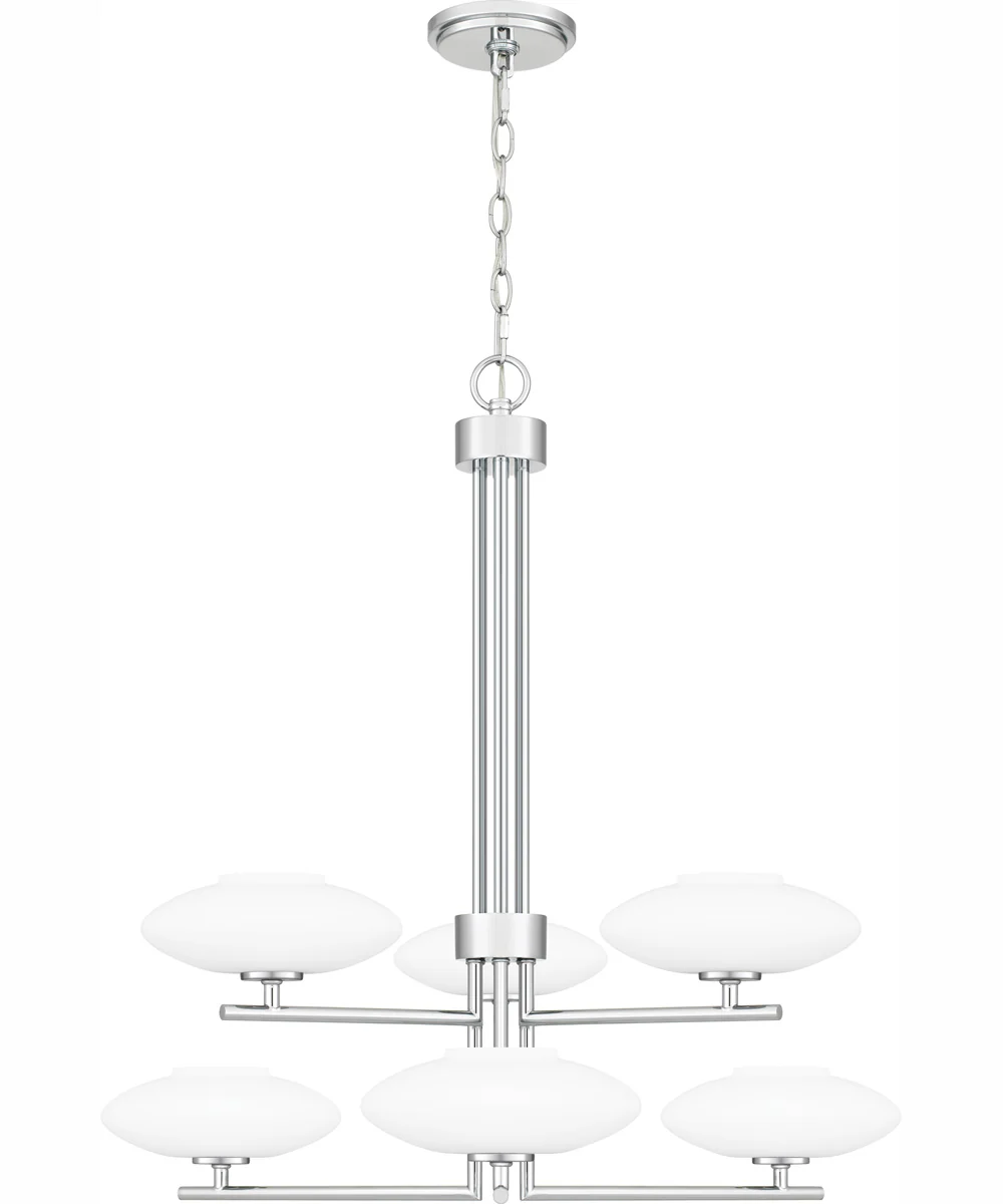 Quoizel Chandelier 6-light Chandelier Polished Chrome - Image 2