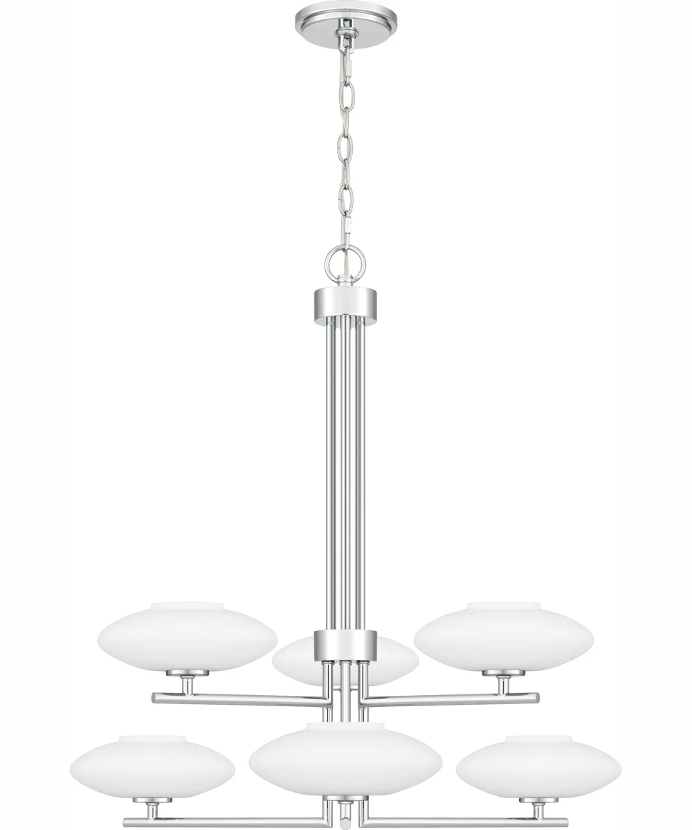 Quoizel Chandelier 6-light Chandelier Polished Chrome - Image 3
