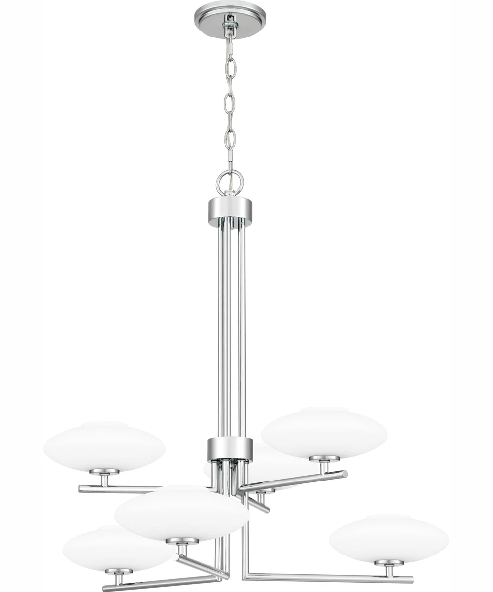 Quoizel Chandelier 6-light Chandelier Polished Chrome - Image 4