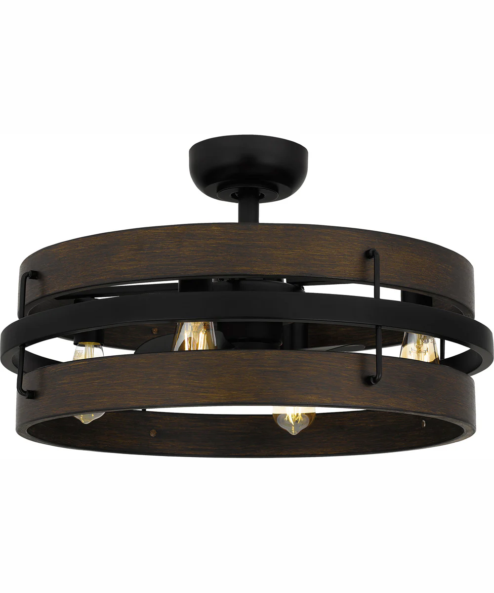 Quoizel Fandelier 4-light Fandelier Matte Black - Image 2