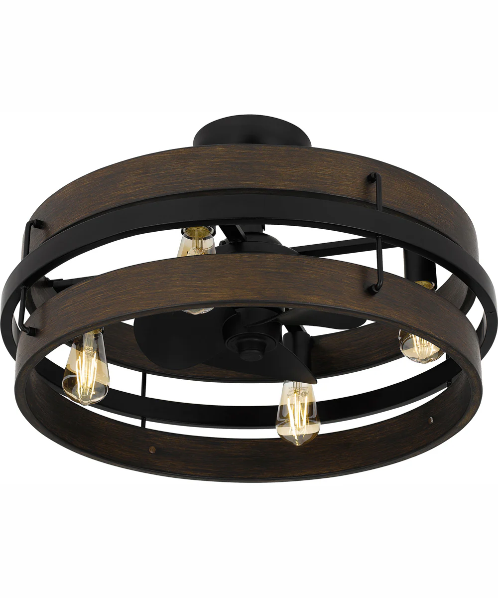 Quoizel Fandelier 4-light Fandelier Matte Black - Image 5