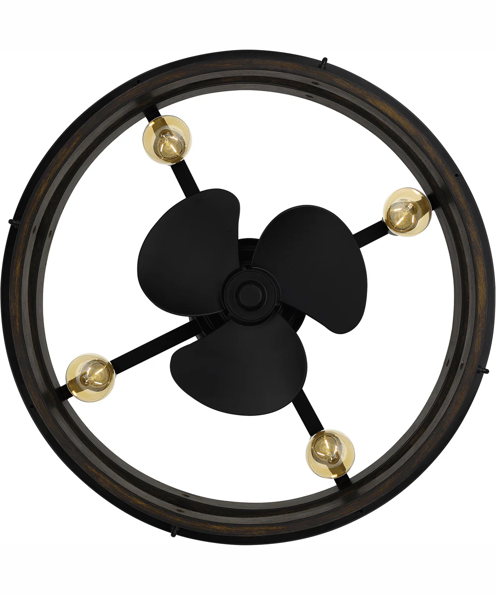 Quoizel Fandelier 4-light Fandelier Matte Black - Image 6