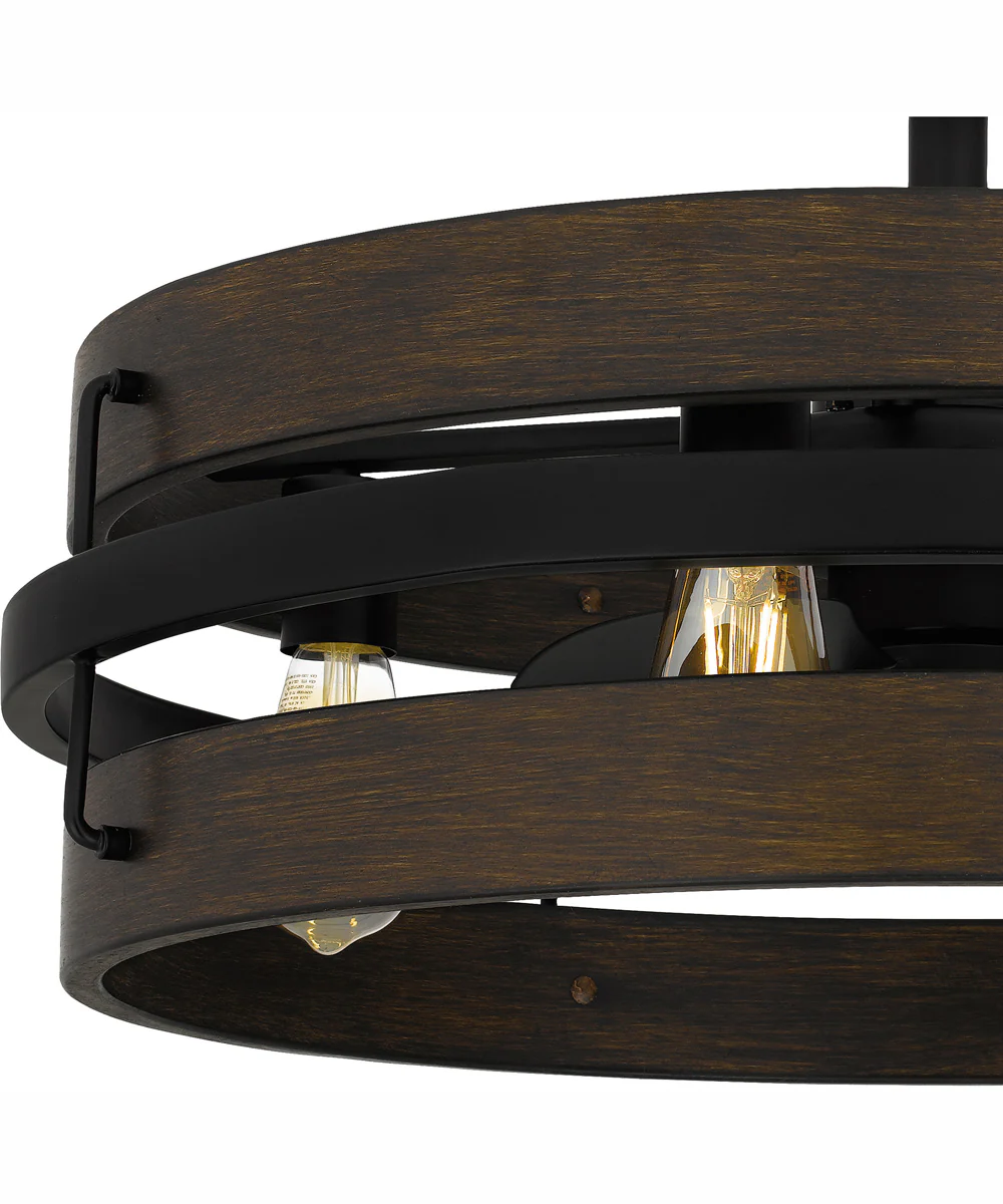 Quoizel Fandelier 4-light Fandelier Matte Black - Image 7
