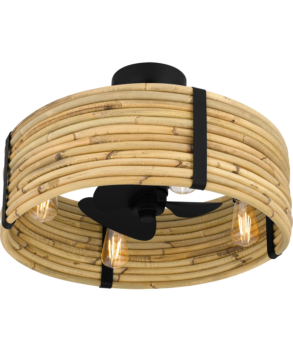 Quoizel Fandelier 4-light Fandelier Matte Black - Image 4