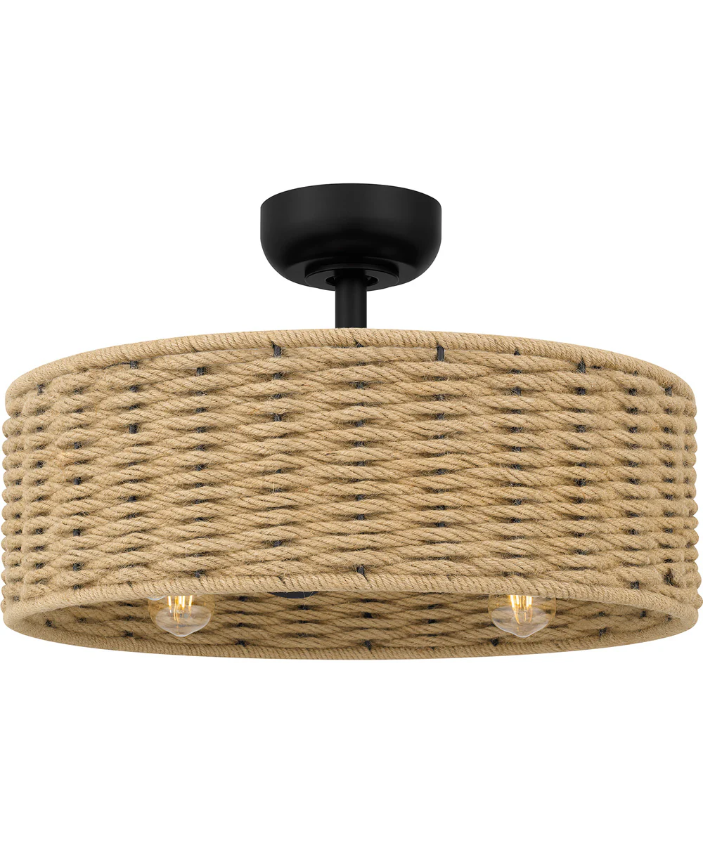 Quoizel Fandelier 4-light Fandelier Matte Black
