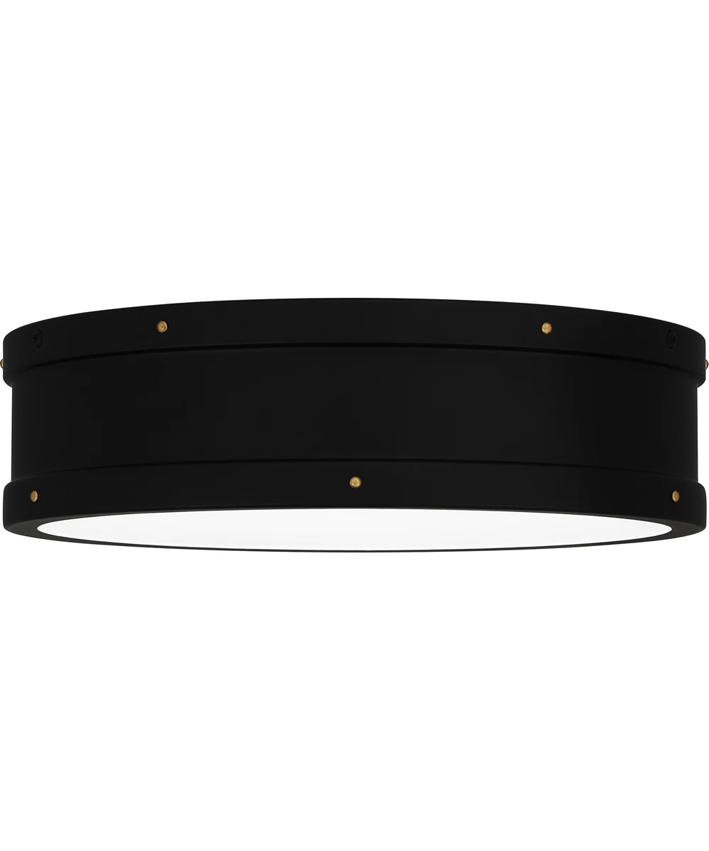 Quoizel Fixture Medium Flush Mount Matte Black - Image 3