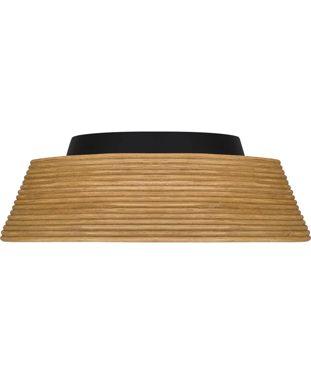 Quoizel Flush Mount Large 3-light Flush Mount Matte Black - Image 3