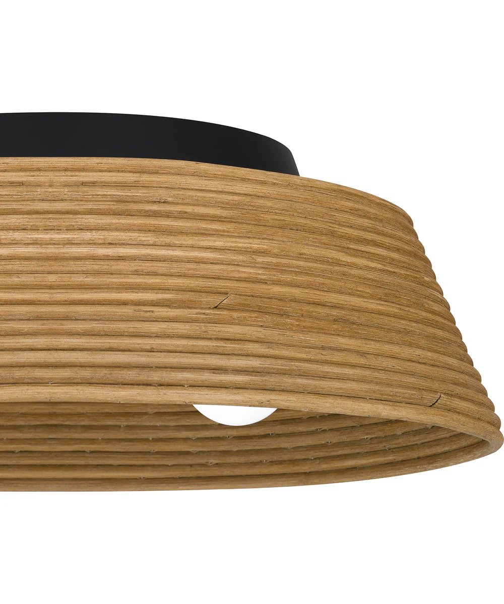 Quoizel Flush Mount Large 3-light Flush Mount Matte Black - Image 5