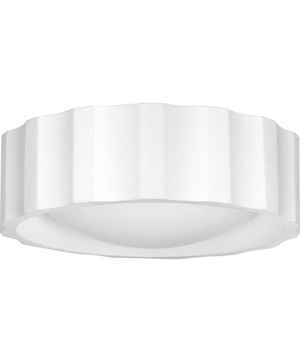 Quoizel Flush Mount Medium 2-light Flush Mount Textured White - Image 2