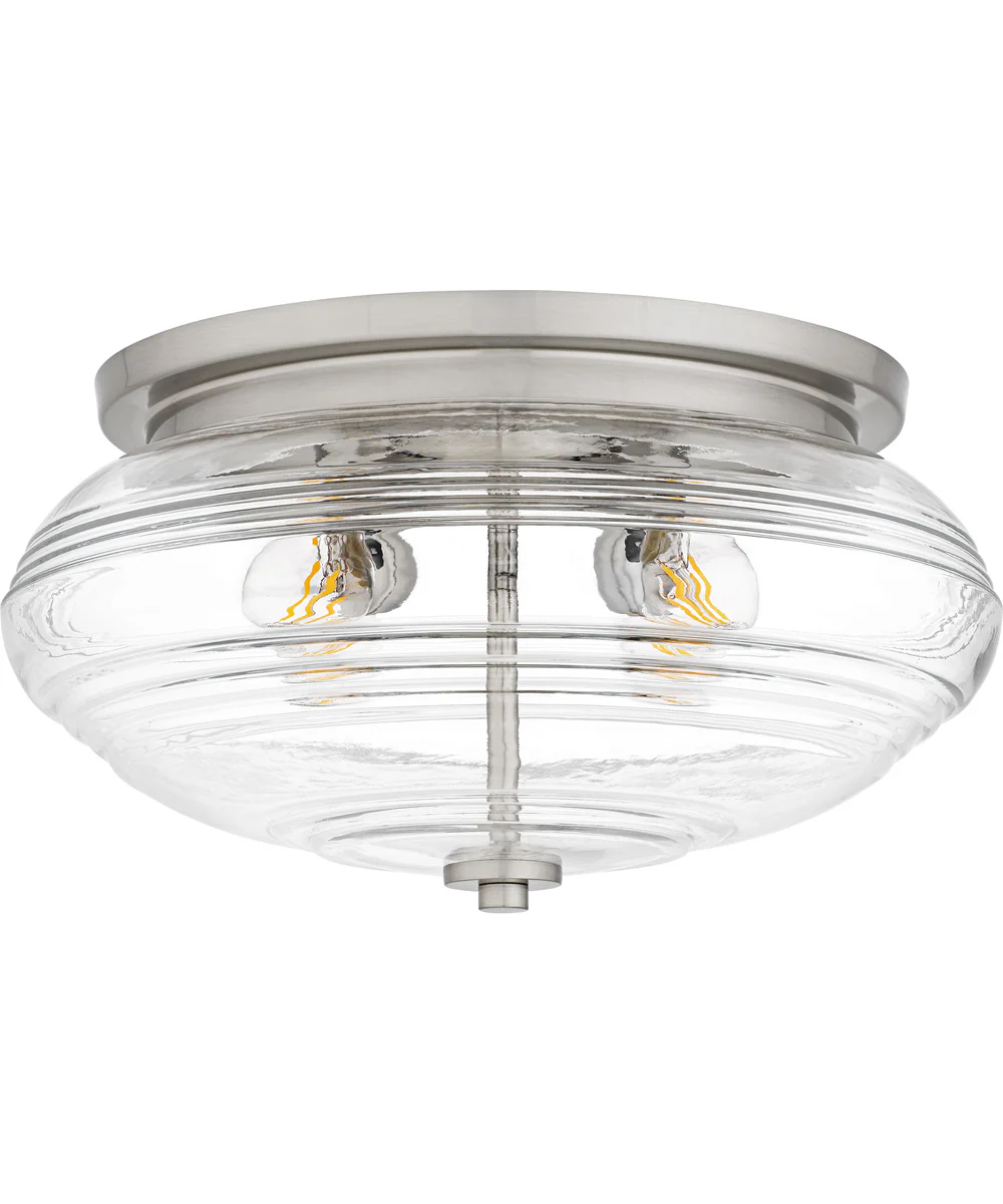 Quoizel Flush Mount Medium 4-light Flush Mount Brushed Nickel - Image 2