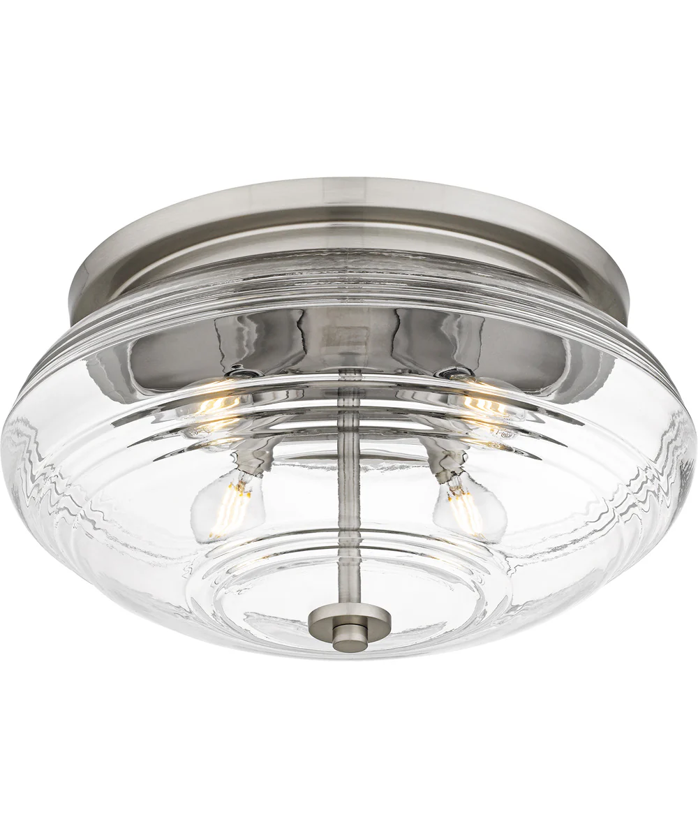 Quoizel Flush Mount Medium 4-light Flush Mount Brushed Nickel - Image 4