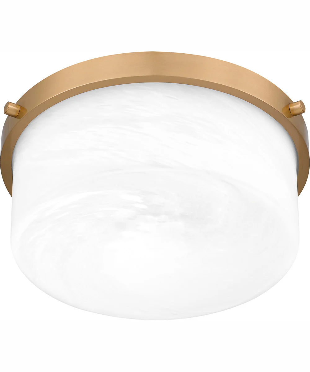Quoizel Flush Mount Small 2-light Flush Mount Aged Brass - Image 5