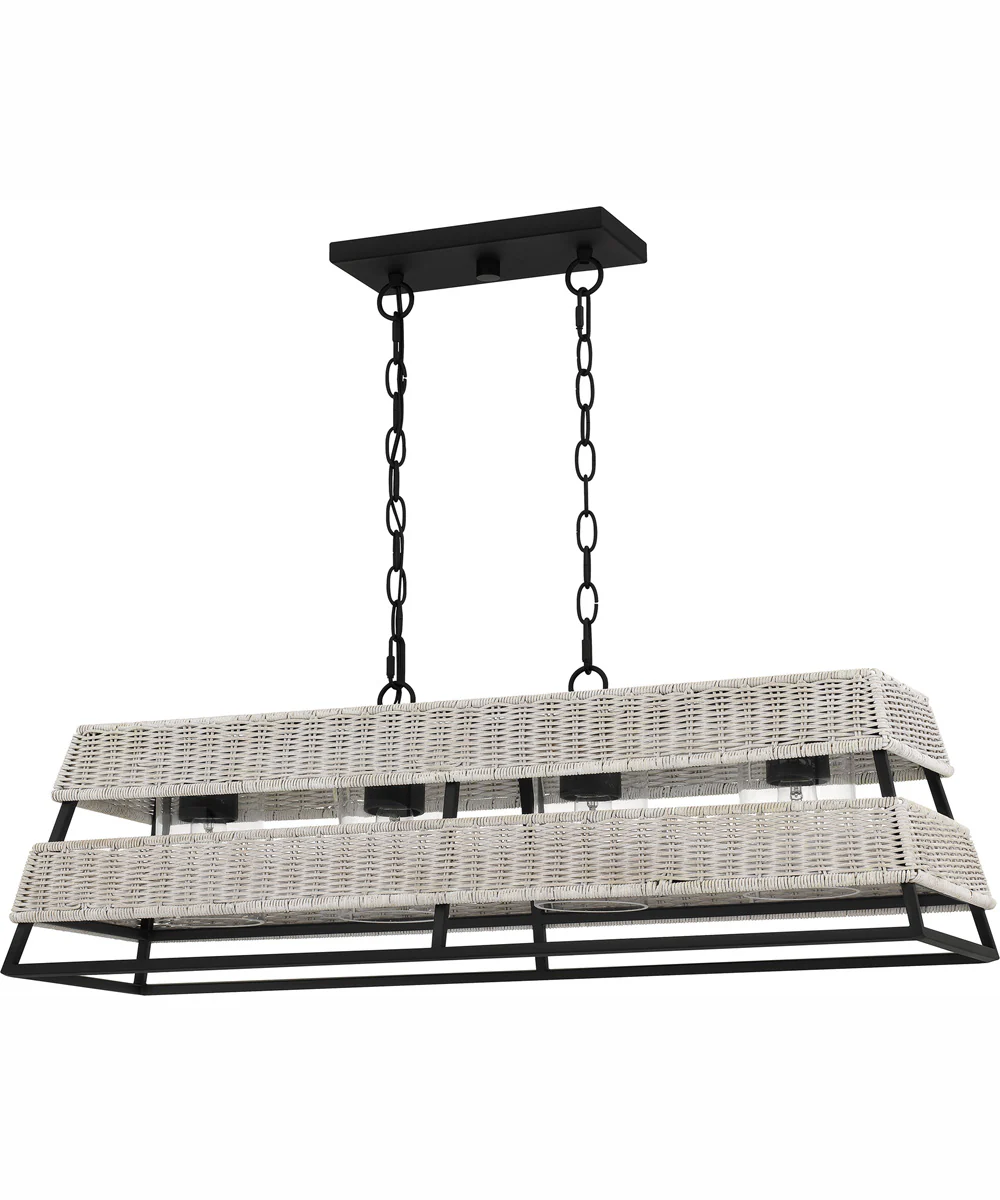 Quoizel Linear Chandelier 4-light Island Light Earth Black - Image 3