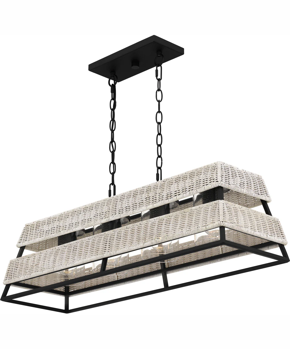 Quoizel Linear Chandelier 4-light Island Light Earth Black - Image 5