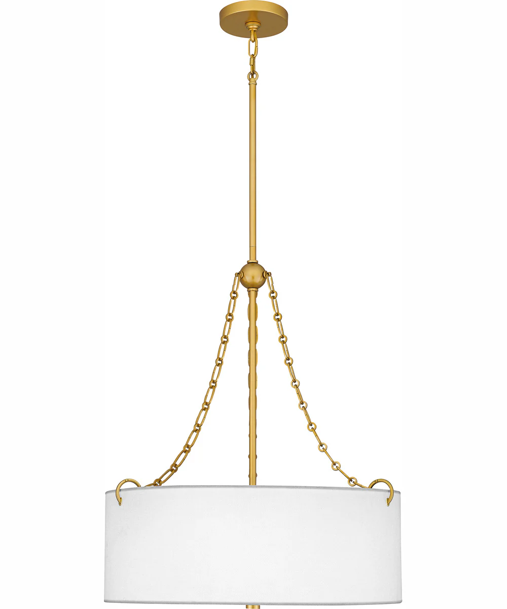 Quoizel Oversized Pendant 4-light Pendant Painted Brass - Image 4